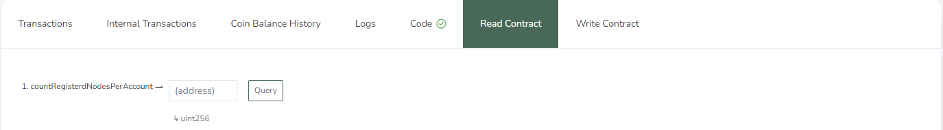 Read Contract Tab